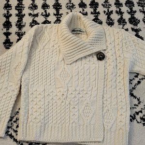 100% Merino Wool Aran Crafts Sweater